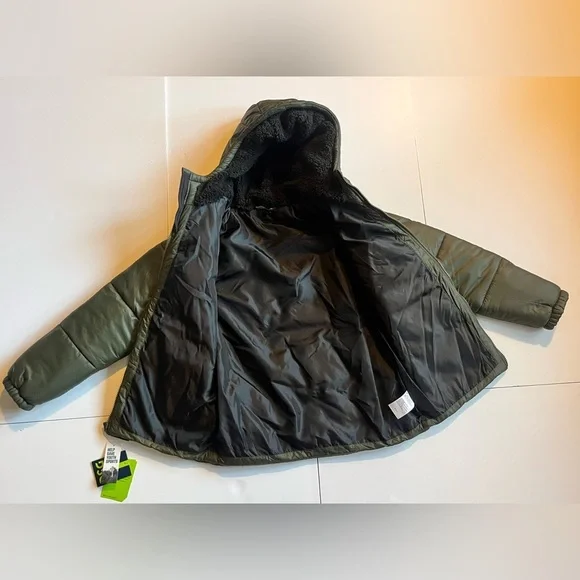 DSG Boys Dark Green Insulated Water Resistant Puffer Jacket Medium 10-12 NWT - Picture 16 of 16